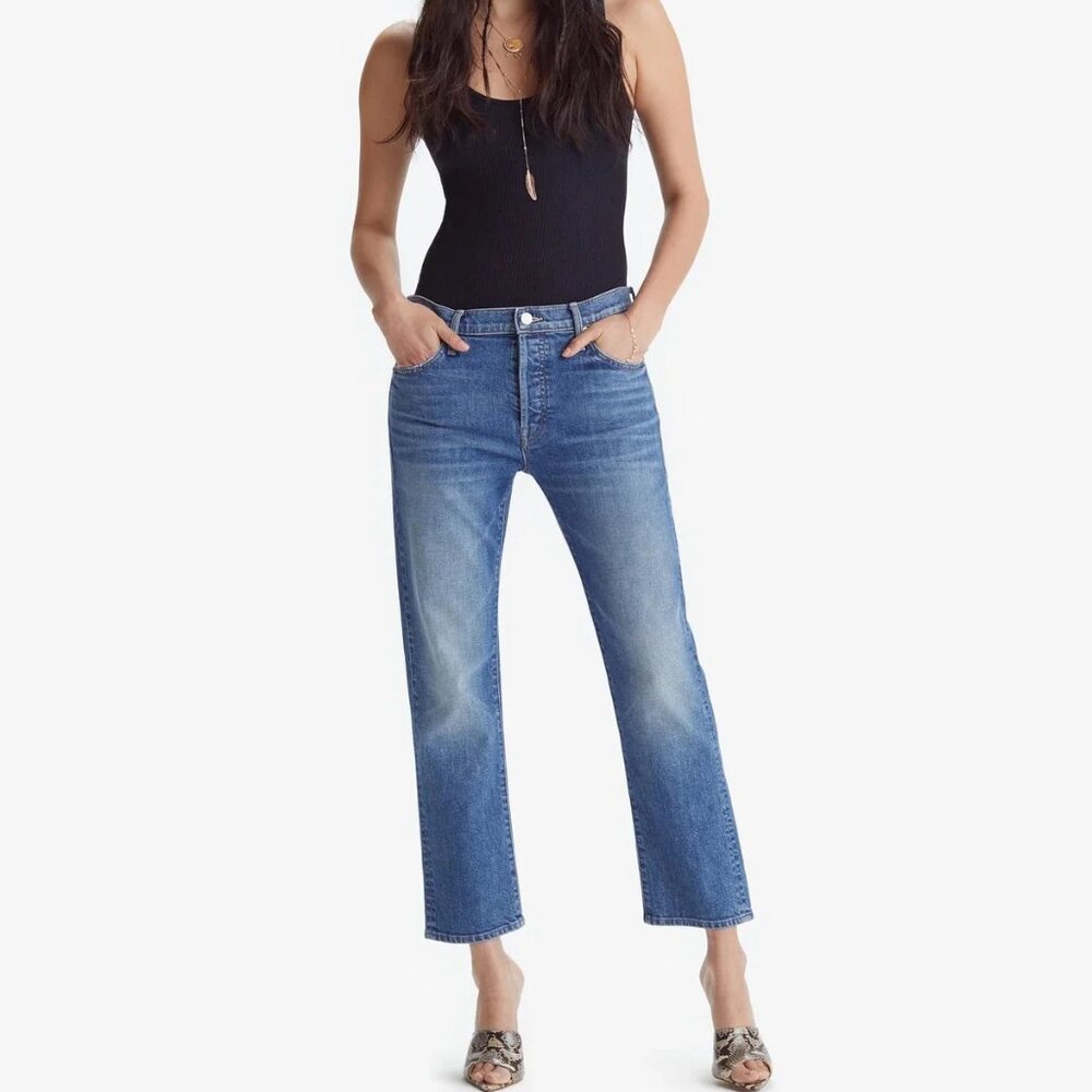 MOTHER Denim - The Scrapper Ankle Jeans in Cowboys Don't Cry